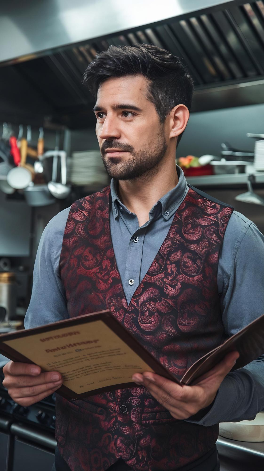Portrait of operations manager with clipboard